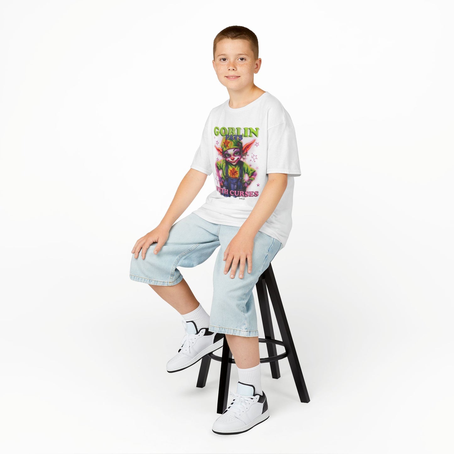 For Kids - Goblin Pays With Curses Tee - Leftist Goblin Series