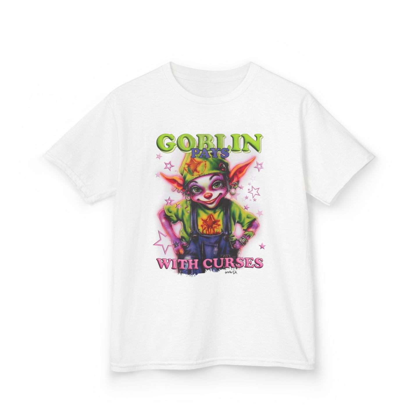 For Kids - Goblin Pays With Curses Tee - Leftist Goblin Series