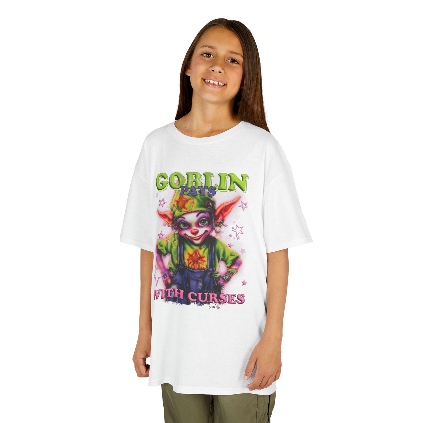 For Kids - Goblin Pays With Curses Tee - Leftist Goblin Series