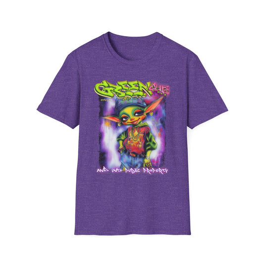 GREEN & CUTE Troll Vibrant Graphic T-Shirt