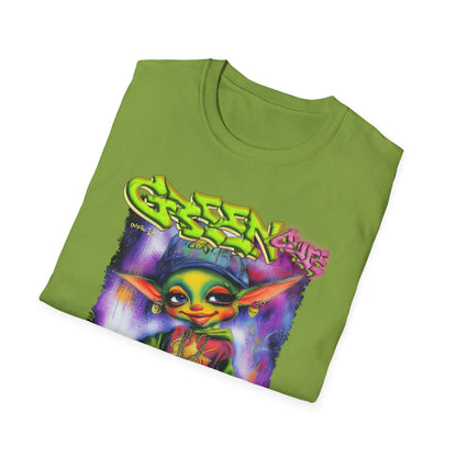 GREEN & CUTE Troll Vibrant Graphic T-Shirt