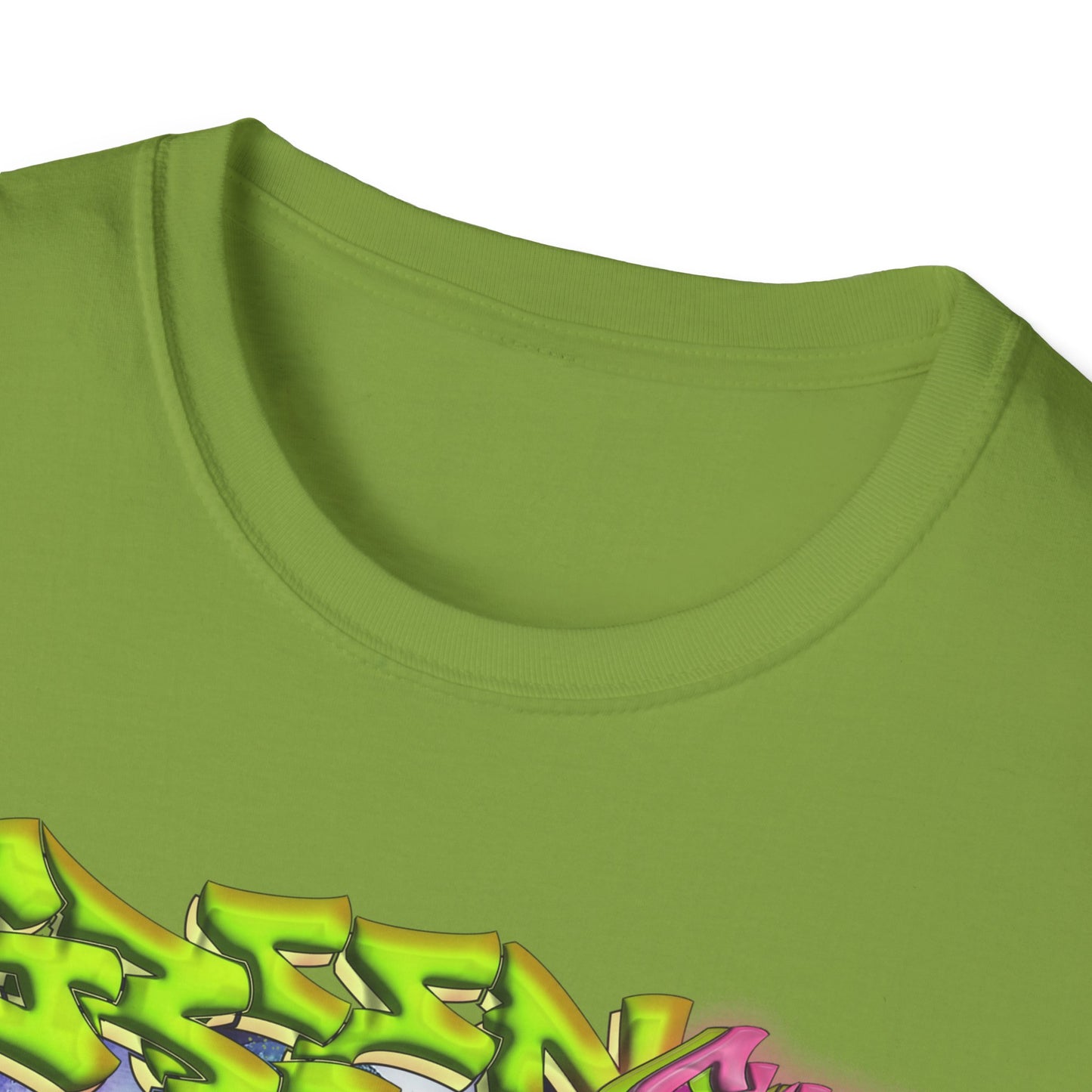GREEN & CUTE Troll Vibrant Graphic T-Shirt