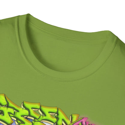 GREEN & CUTE Troll Vibrant Graphic T-Shirt