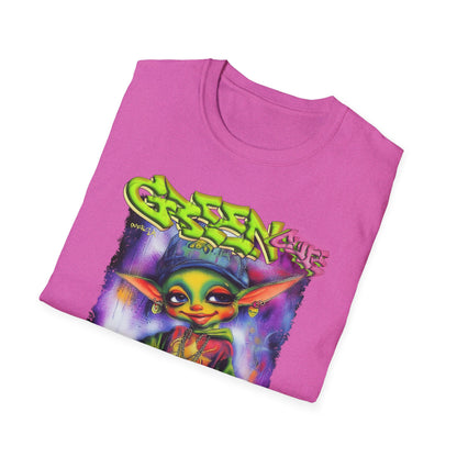 GREEN & CUTE Troll Vibrant Graphic T-Shirt