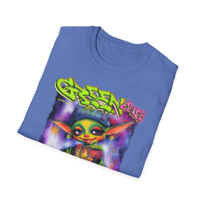 GREEN & CUTE Troll Vibrant Graphic T-Shirt