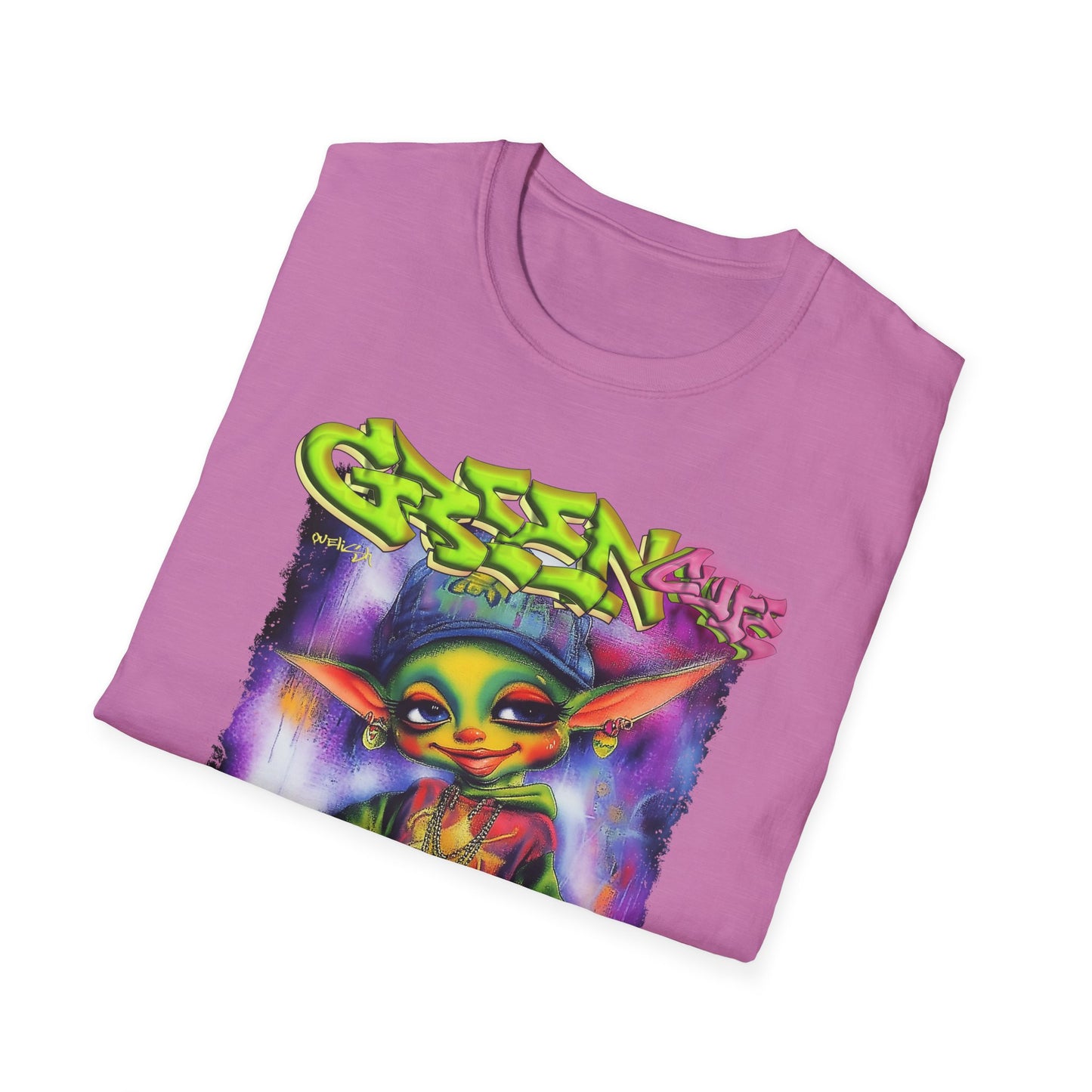 GREEN & CUTE Troll Vibrant Graphic T-Shirt
