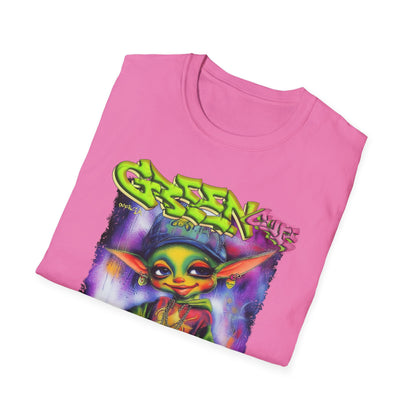 GREEN & CUTE Troll Vibrant Graphic T-Shirt