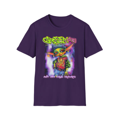 GREEN & CUTE Troll Vibrant Graphic T-Shirt