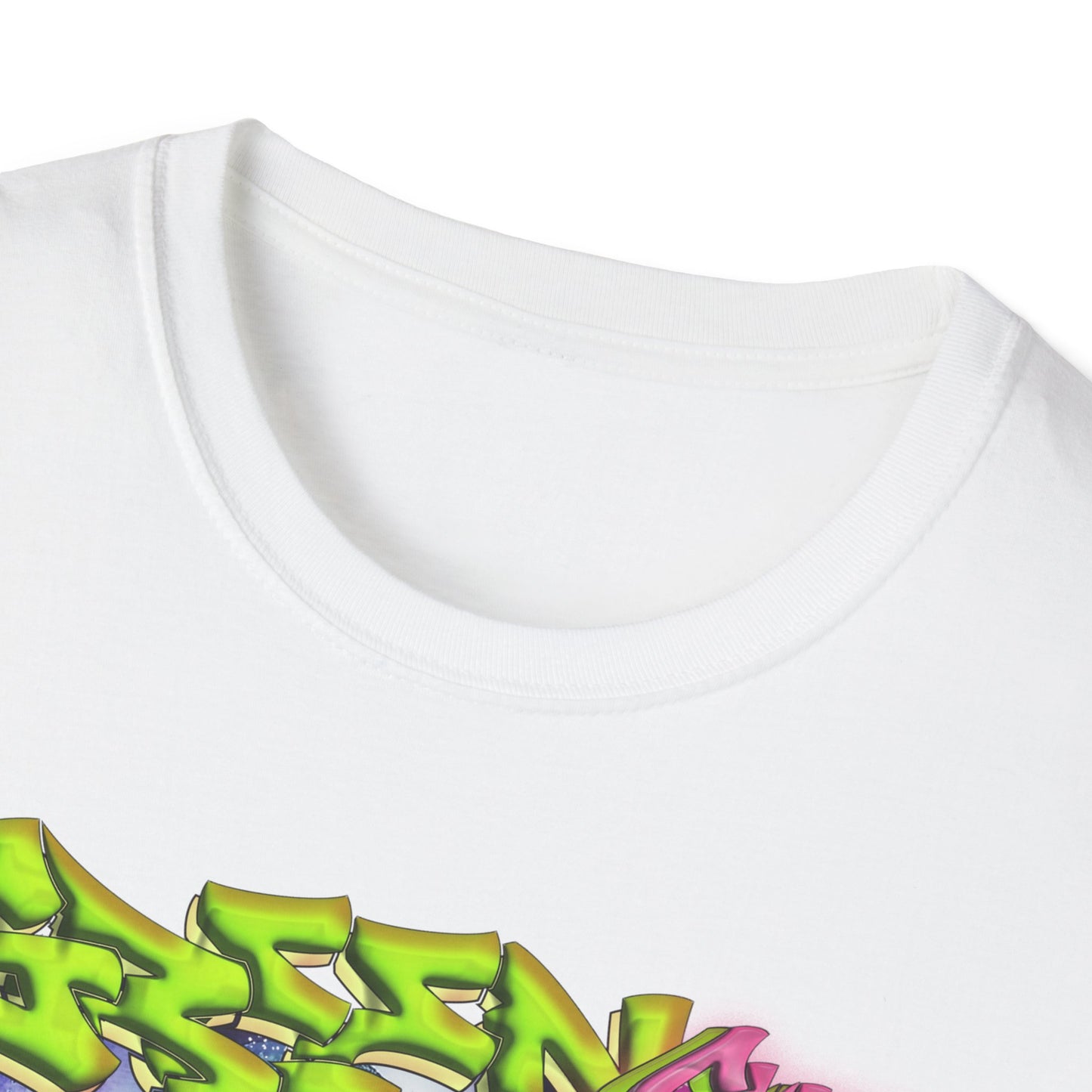 GREEN & CUTE Troll Vibrant Graphic T-Shirt