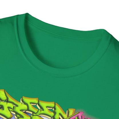 GREEN & CUTE Troll Vibrant Graphic T-Shirt