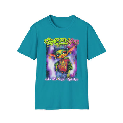 GREEN & CUTE Troll Vibrant Graphic T-Shirt