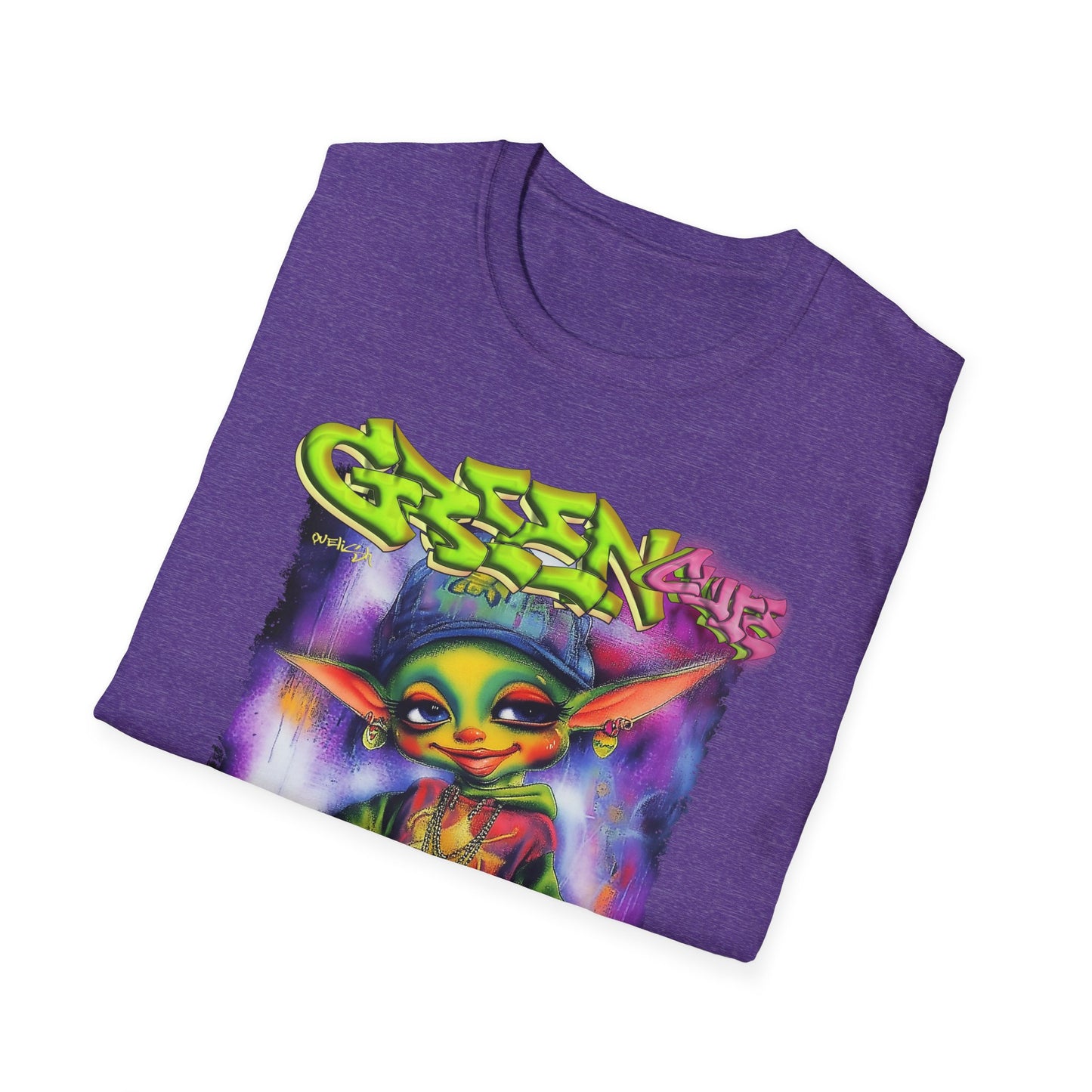 GREEN & CUTE Troll Vibrant Graphic T-Shirt