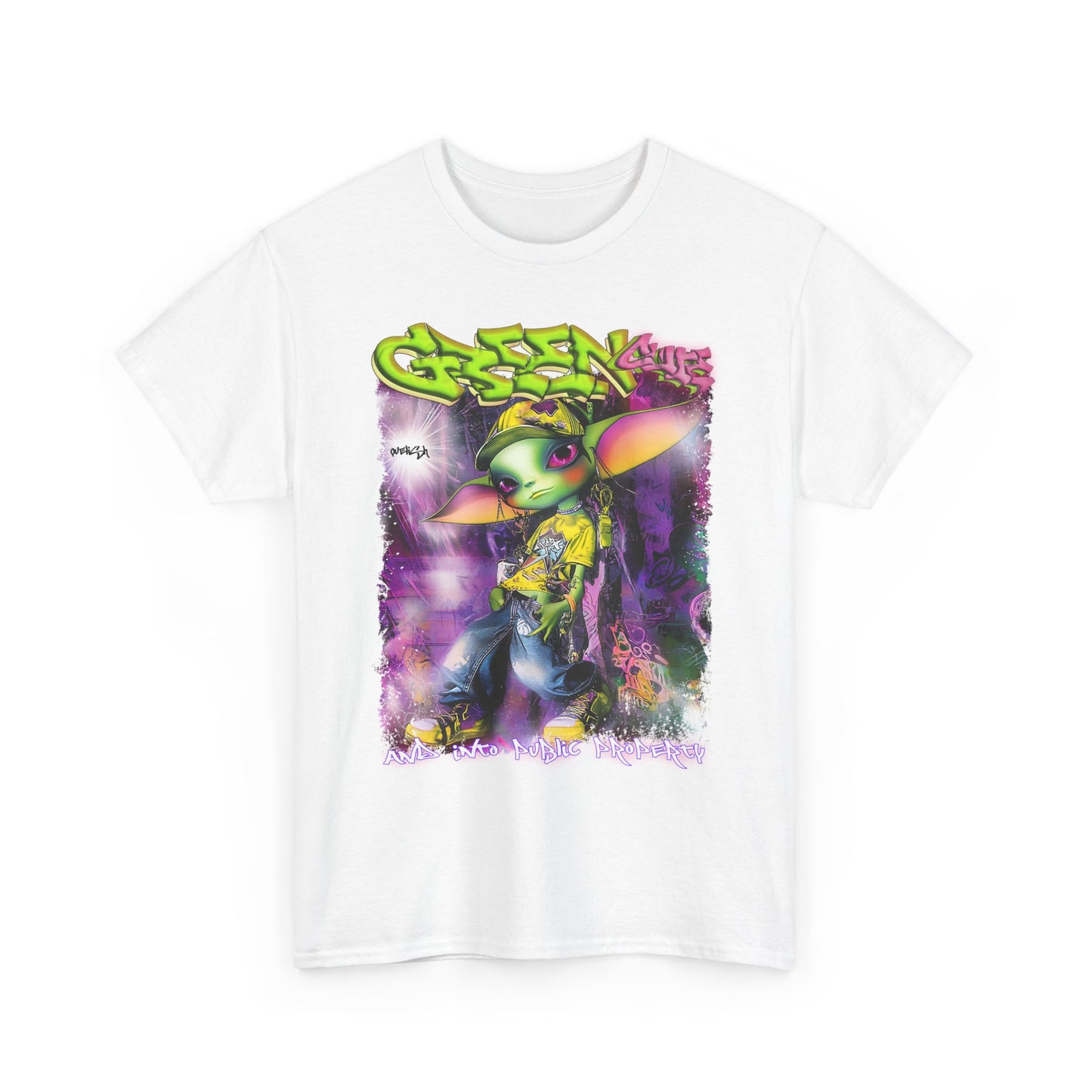 GREEN & CUTE Stylish Unisex Heavy Cotton Tee