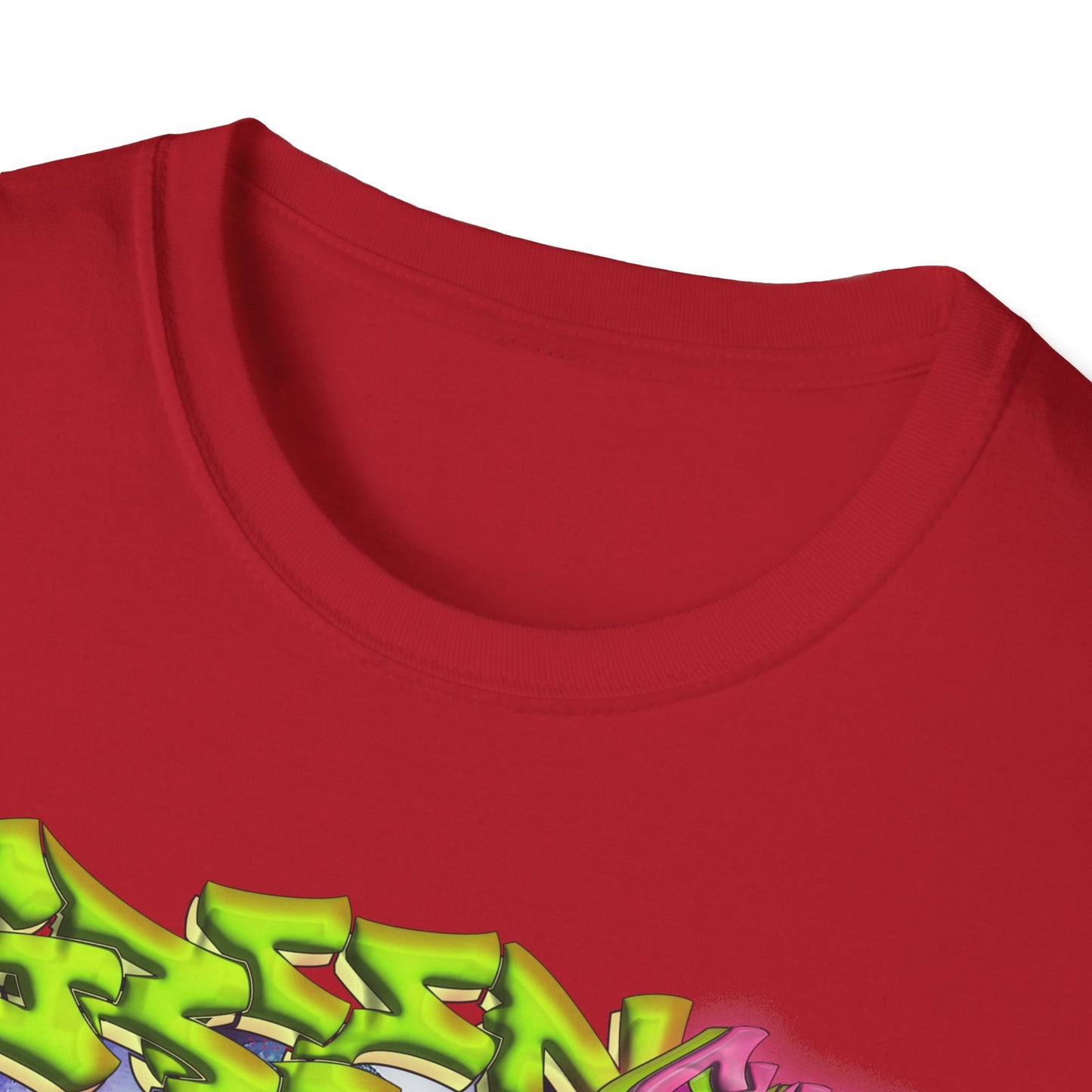 GREEN & CUTE Troll Vibrant Graphic T-Shirt