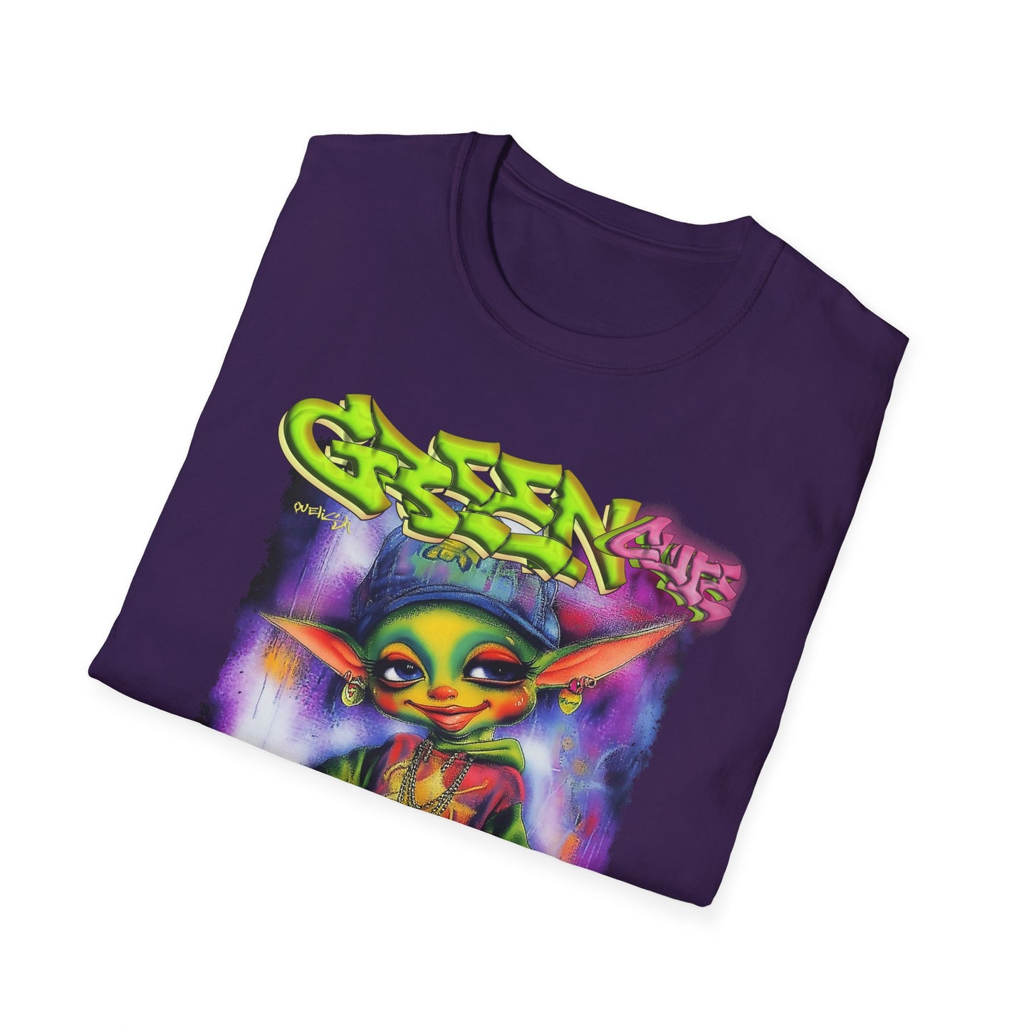 GREEN & CUTE Troll Vibrant Graphic T-Shirt