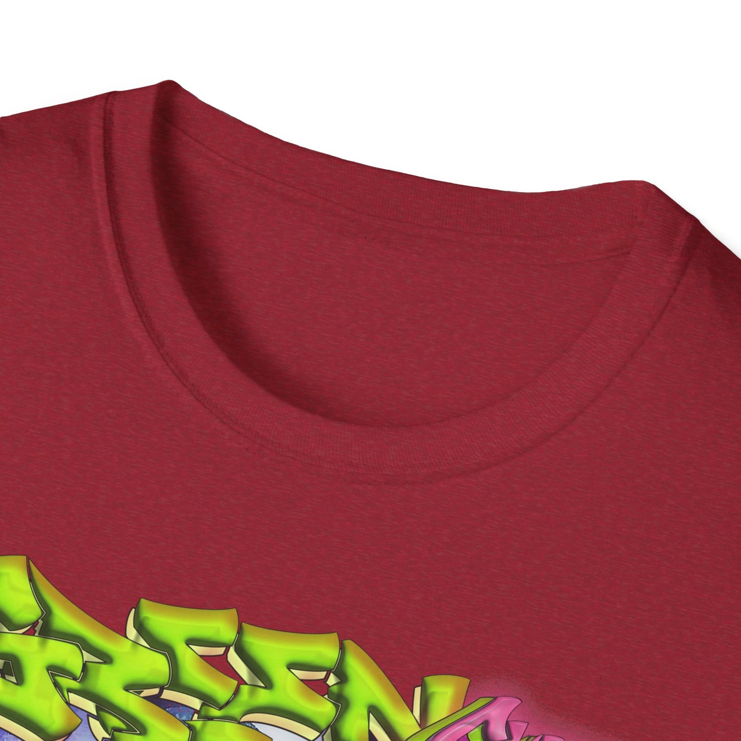 GREEN & CUTE Troll Vibrant Graphic T-Shirt