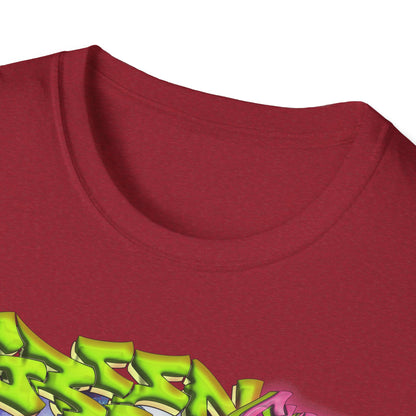 GREEN & CUTE Troll Vibrant Graphic T-Shirt