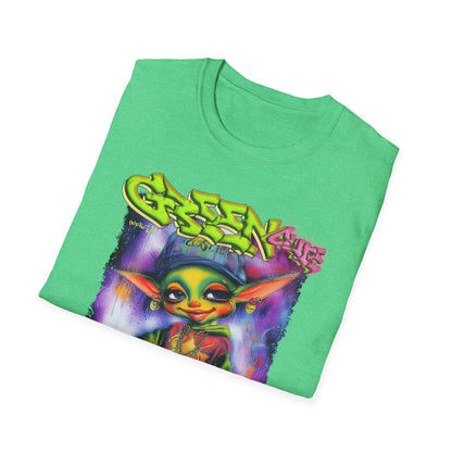 GREEN & CUTE Troll Vibrant Graphic T-Shirt