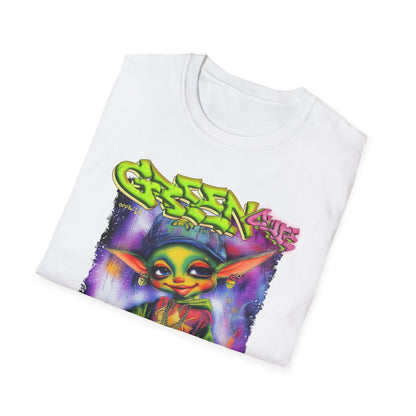 GREEN & CUTE Troll Vibrant Graphic T-Shirt