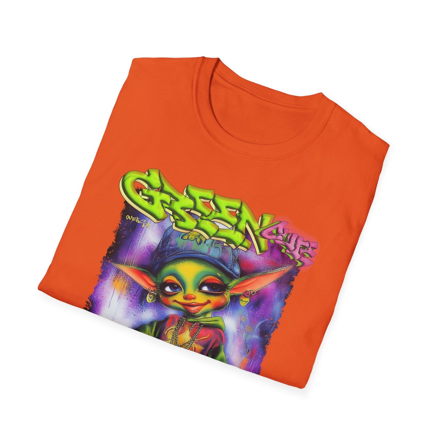 GREEN & CUTE Troll Vibrant Graphic T-Shirt