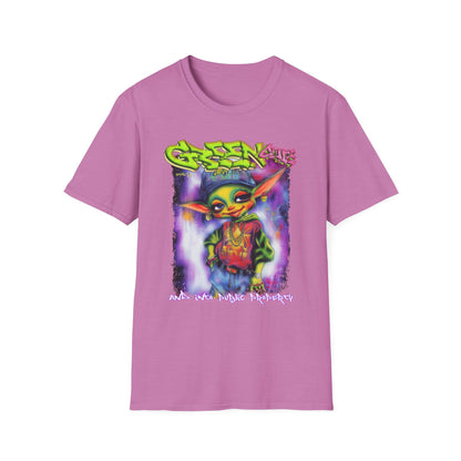 GREEN & CUTE Troll Vibrant Graphic T-Shirt
