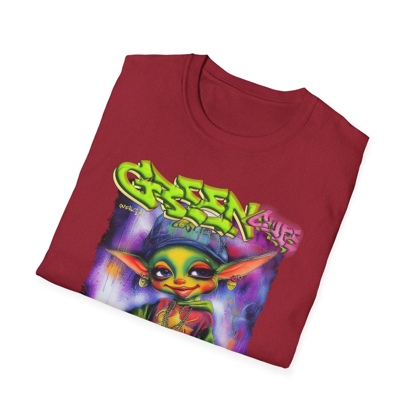 GREEN & CUTE Troll Vibrant Graphic T-Shirt