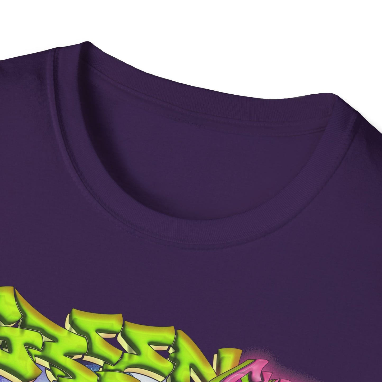 GREEN & CUTE Troll Vibrant Graphic T-Shirt