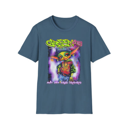 GREEN & CUTE Troll Vibrant Graphic T-Shirt