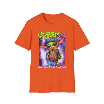 GREEN & CUTE Troll Vibrant Graphic T-Shirt